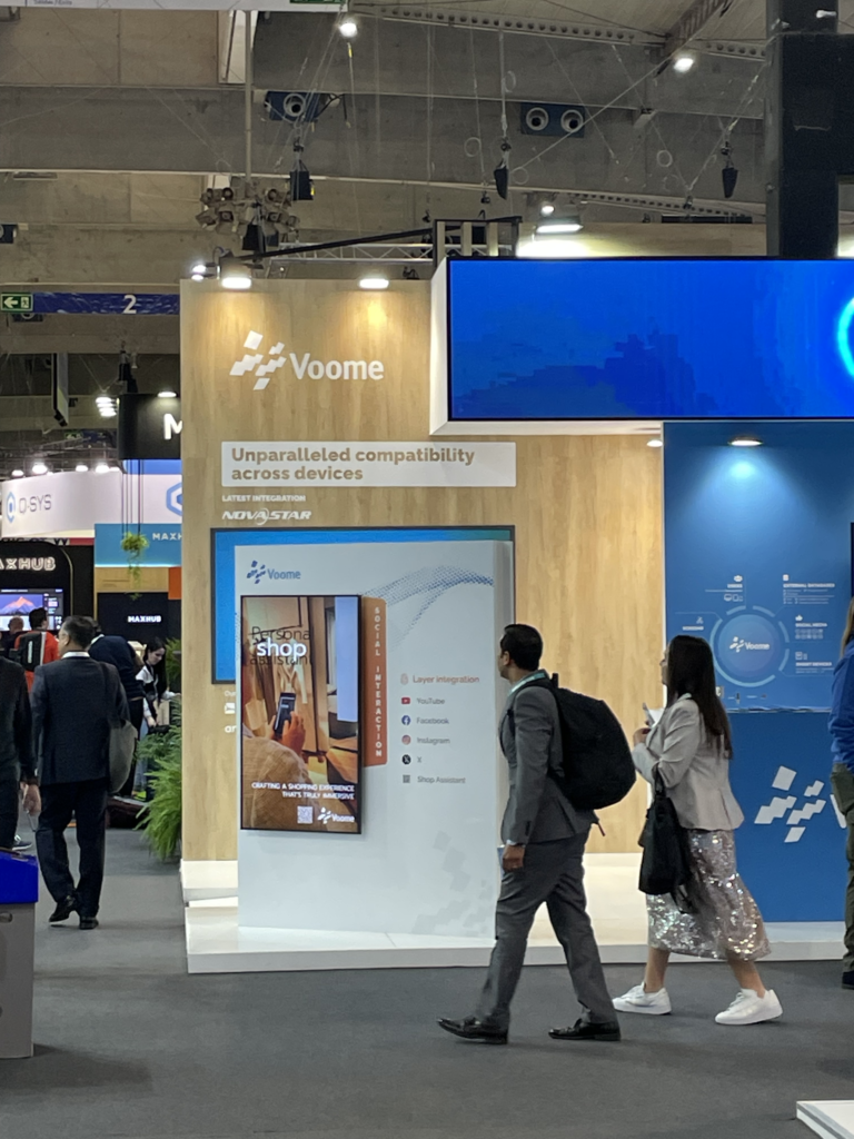 Stand d'exposition Voome à l'ISE 2024