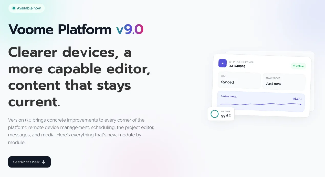 Voome v9.0 – New Release